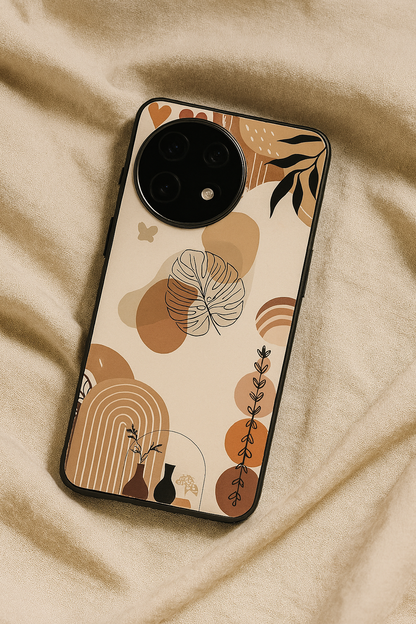 Organic Aura Glass Back Cover For One Plus 13, 12, 11, 10, Nord Series