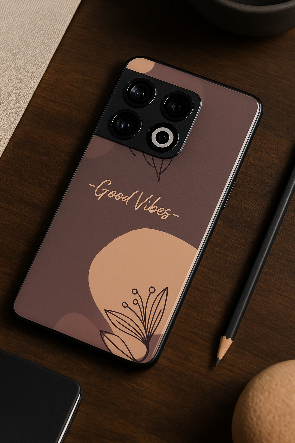 Calm Aura Premium Glass Back Cover For One Plus 13, 12, 11, 10, Nord Series