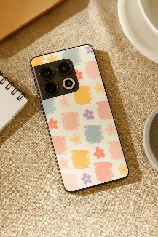 Pastel Play Glass Back Cover For One Plus 13, 12, 11, 10, Nord Series