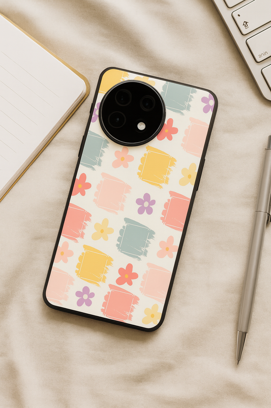 Pastel Play Glass Back Cover For One Plus 13, 12, 11, 10, Nord Series