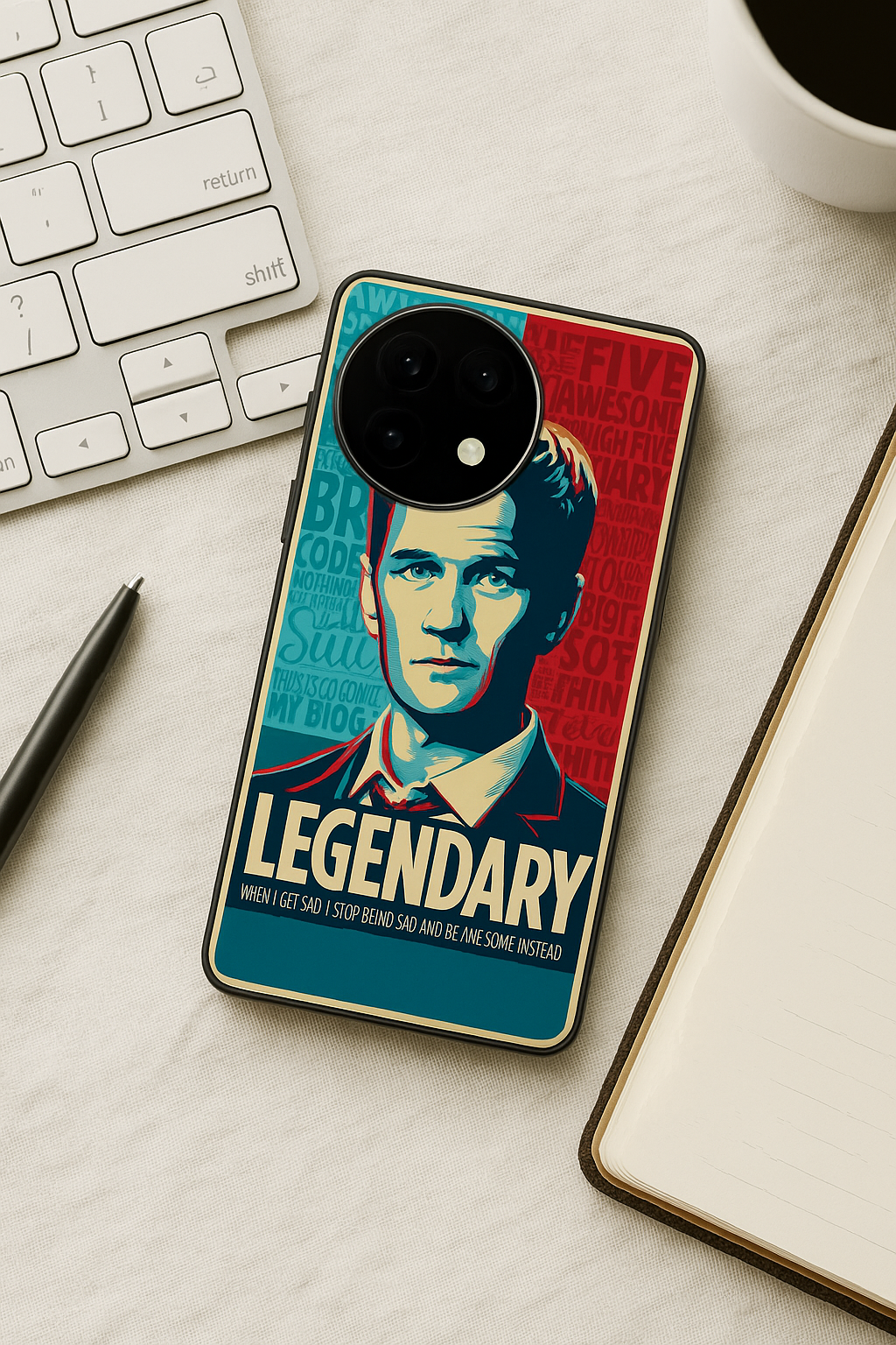 HIMYM The Legendary Glass Back Cover For One Plus 13, 12, 11, 10, Nord Series