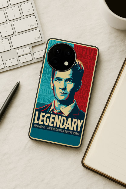 HIMYM The Legendary Glass Back Cover For One Plus 13, 12, 11, 10, Nord Series