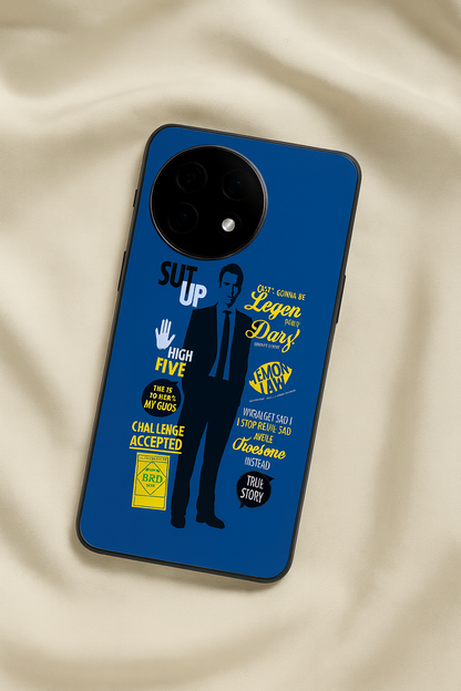HIMYM Bro Code Glass Back Cover For One Plus 13, 12, 11, 10, Nord Series