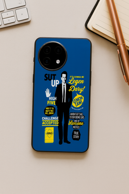 HIMYM Bro Code Glass Back Cover For One Plus 13, 12, 11, 10, Nord Series