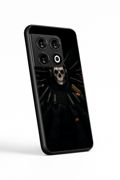 Bullet Crown Premium Glass Back Cover For One Plus 13, 12, 11, 10, Nord Series