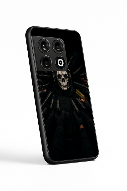 Bullet Crown Premium Glass Back Cover For One Plus 13, 12, 11, 10, Nord Series