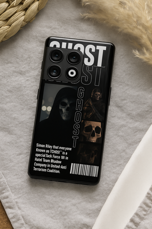 Ghost Protocol Premium Glass Back Cover For One Plus 13, 12, 11, 10, Nord Serie