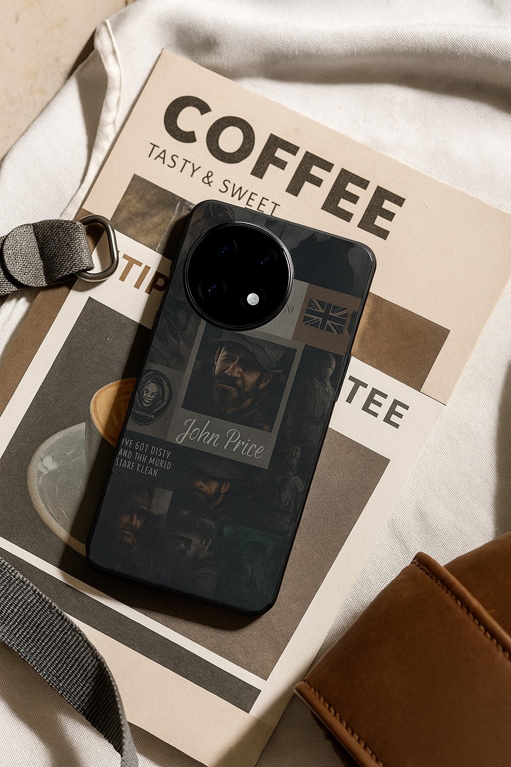 Captain's Creed Premium Glass Back Cover For One Plus 13, 12, 11, 10, Nord Series