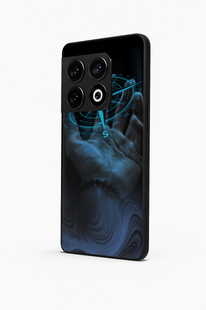 Neon Navigator Premium Glass Back Cover For One Plus 13, 12, 11, 10, Nord Serie