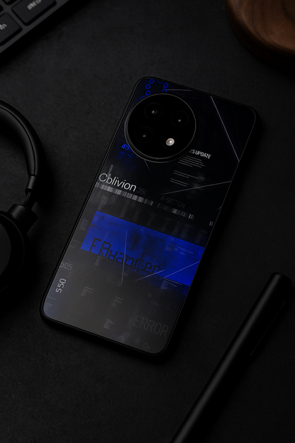 Hacker Premium Glass Back Cover For One Plus 13, 12, 11, 10, Nord Series