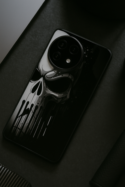 Deathmark Premium Glass Back Cover For One Plus 13, 12, 11, 10, Nord Series