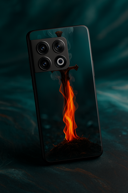 Flameborne Premium Glass Back Cover For One Plus 13, 12, 11, 10, Nord Series