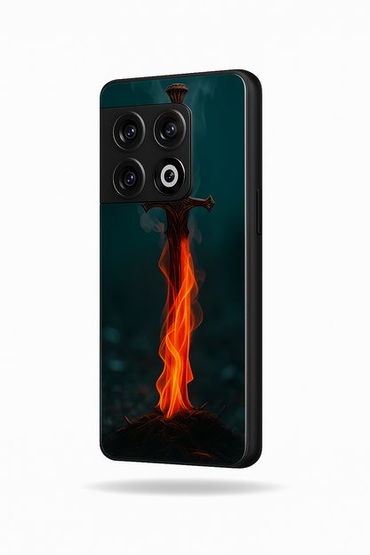 Flameborne Premium Glass Back Cover For One Plus 13, 12, 11, 10, Nord Series
