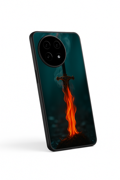 Flameborne Premium Glass Back Cover For One Plus 13, 12, 11, 10, Nord Series