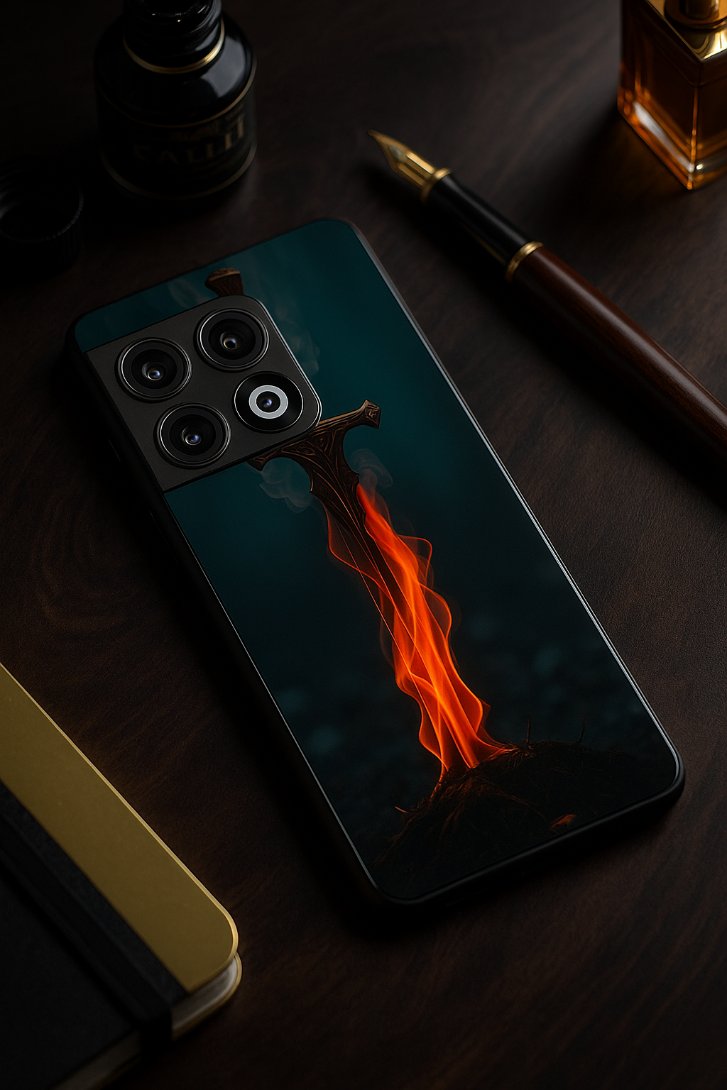 Flameborne Premium Glass Back Cover For One Plus 13, 12, 11, 10, Nord Series