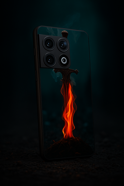 Flameborne Premium Glass Back Cover For One Plus 13, 12, 11, 10, Nord Series