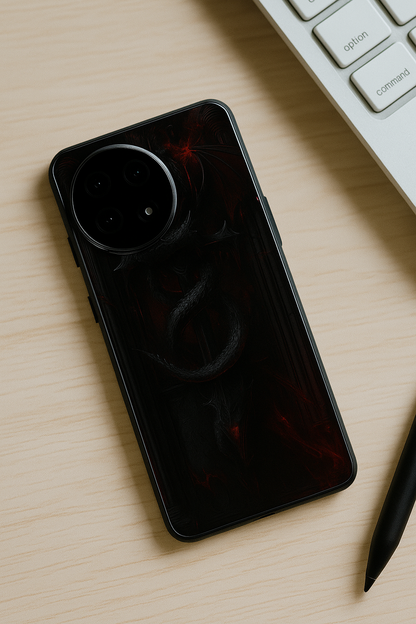 Drakonis Premium Glass Back Cover For One Plus 13, 12, 11, 10, Nord Series