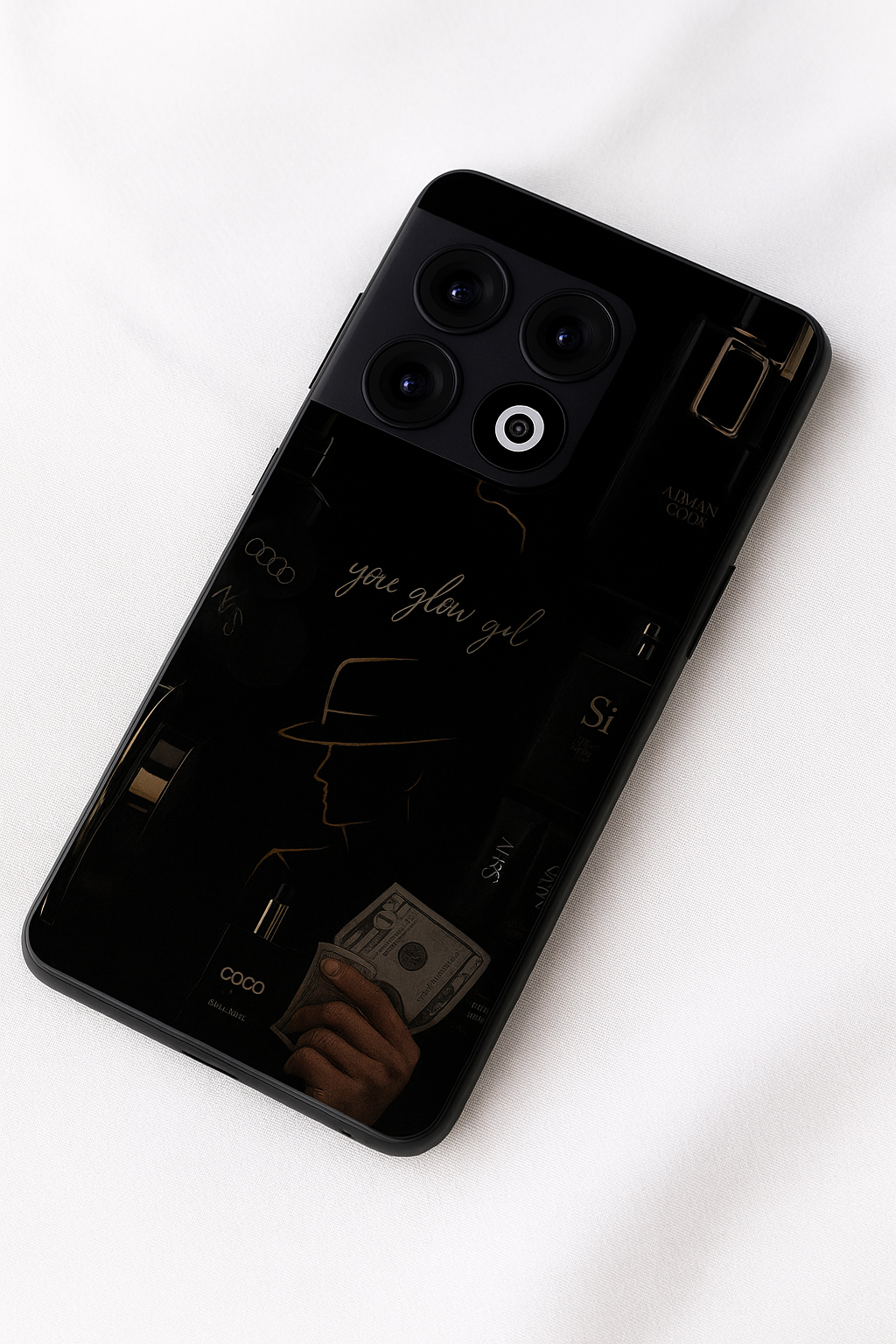 Glow & Grace Premium Glass Back Cover For One Plus 13, 12, 11, 10, Nord Series