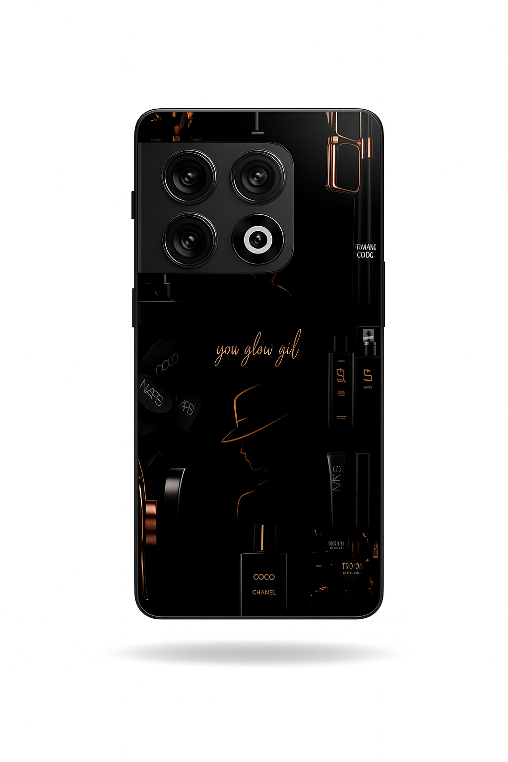 Glow & Grace Premium Glass Back Cover For One Plus 13, 12, 11, 10, Nord Series