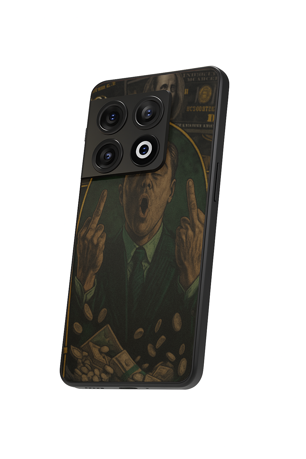 Cash Over Premium Glass Back Cover For One Plus 13, 12, 11, 10, Nord Series