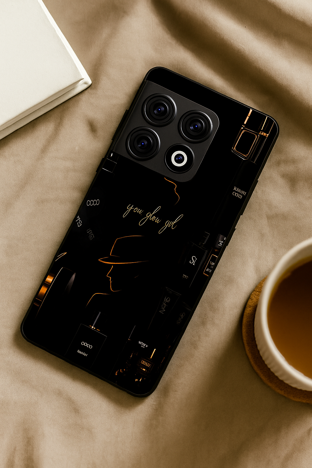 Glow & Grace Premium Glass Back Cover For One Plus 13, 12, 11, 10, Nord Series