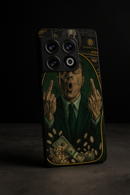 Cash Over Premium Glass Back Cover For One Plus 13, 12, 11, 10, Nord Series