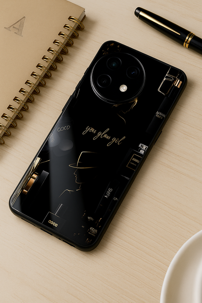 Glow & Grace Premium Glass Back Cover For One Plus 13, 12, 11, 10, Nord Series