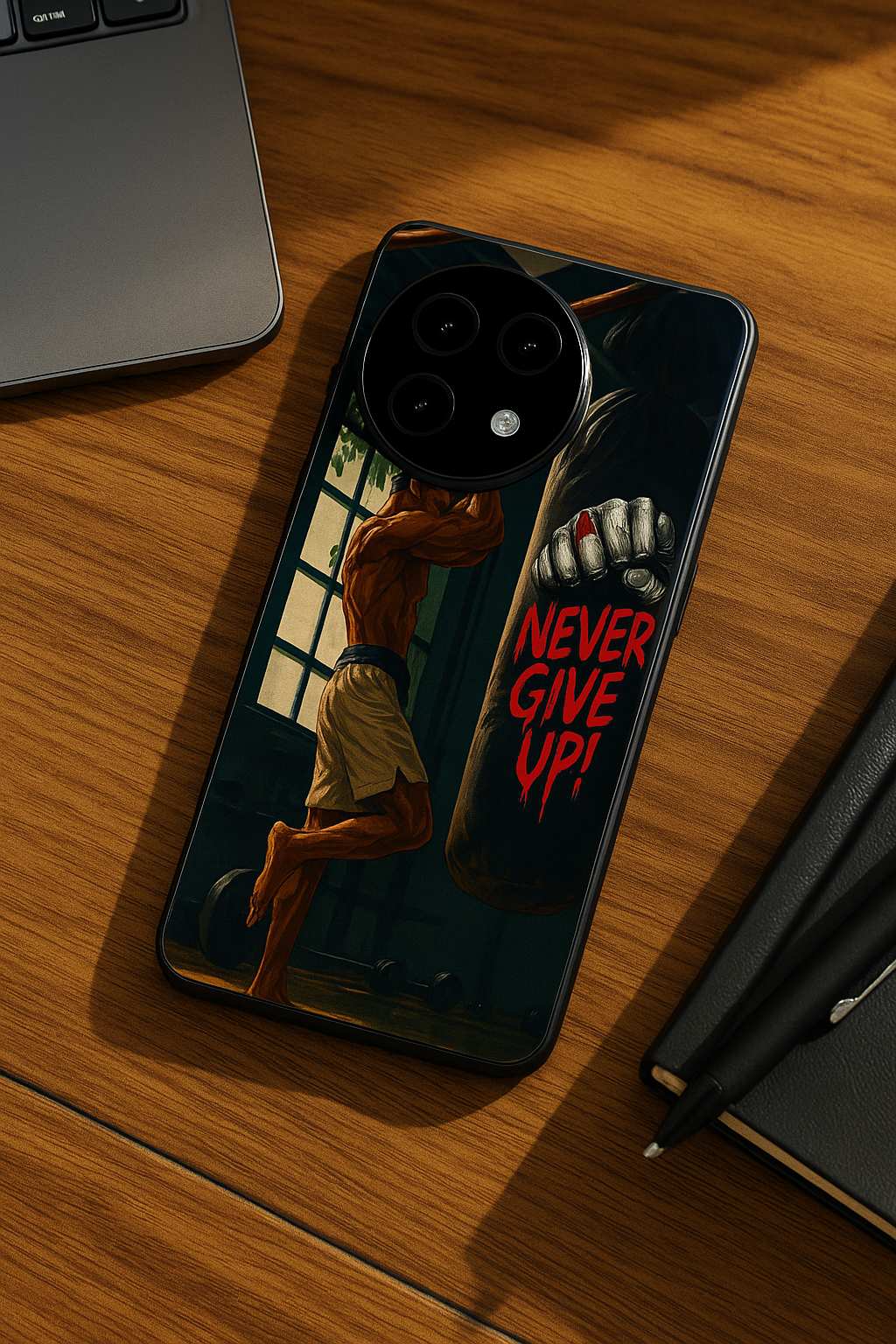 Warrior Spirit Premium Glass Back Cover For One Plus 13, 12, 11, 10, Nord Serie