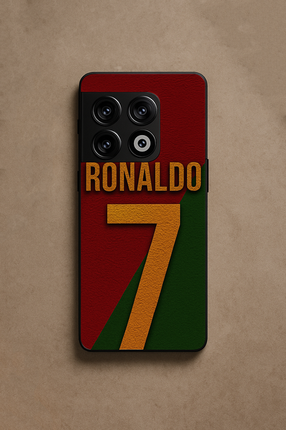 Ronaldo Royale Premium Glass Back Cover For One Plus 13, 12, 11, 10, Nord Series