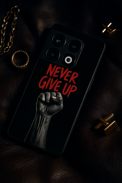 Iron Will Premium Glass Back Cover For One Plus 13, 12, 11, 10, Nord Series