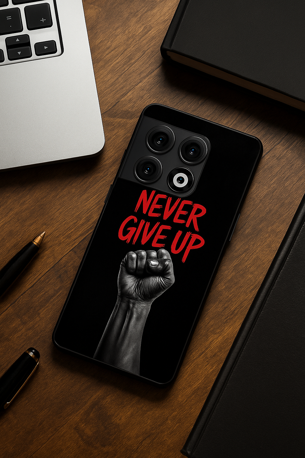 Iron Will Premium Glass Back Cover For One Plus 13, 12, 11, 10, Nord Series