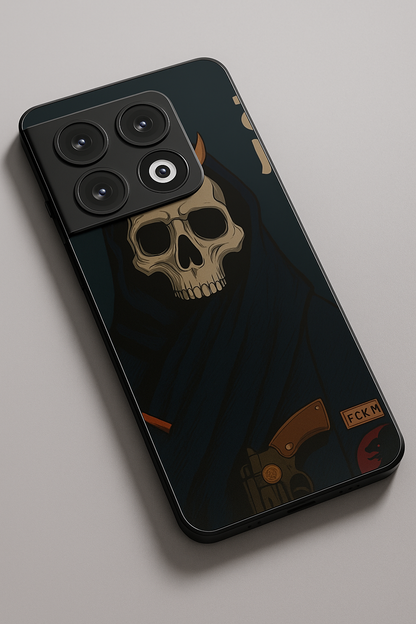 Skullbound Premium Glass Back Cover For One Plus 13, 12, 11, 10, Nord Serie