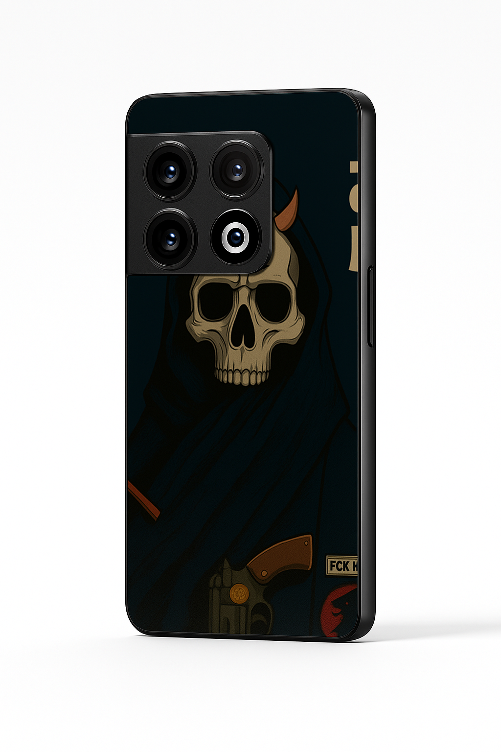Skullbound Premium Glass Back Cover For One Plus 13, 12, 11, 10, Nord Serie