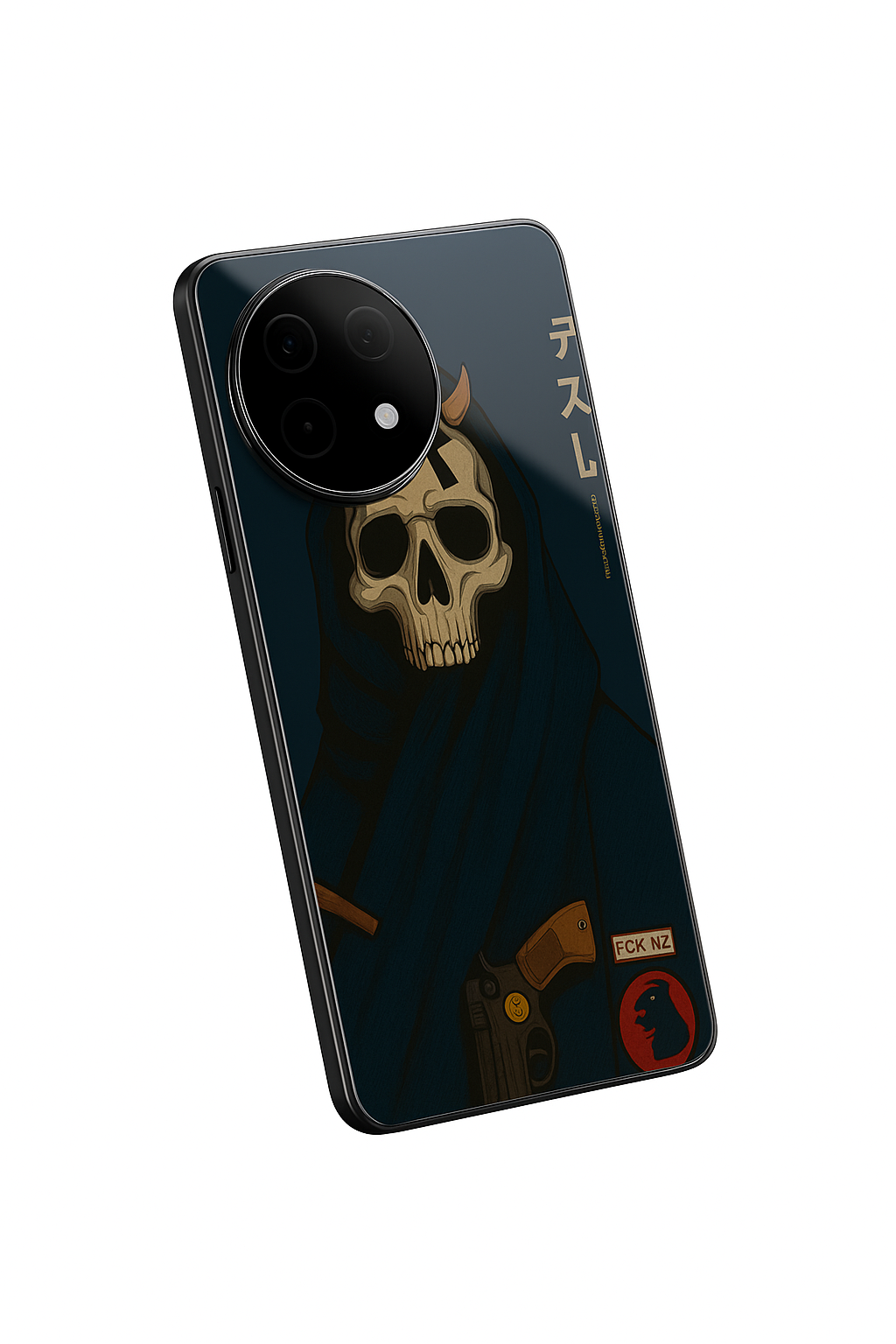 Skullbound Premium Glass Back Cover For One Plus 13, 12, 11, 10, Nord Serie