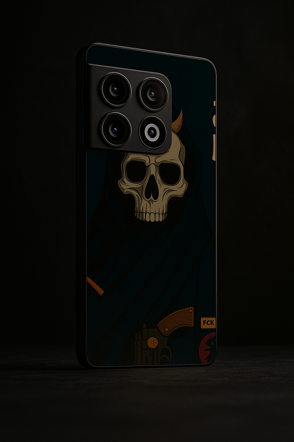 Skullbound Premium Glass Back Cover For One Plus 13, 12, 11, 10, Nord Serie