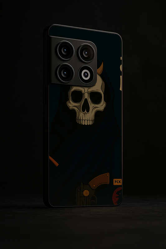 Skullbound Premium Glass Back Cover For One Plus 13, 12, 11, 10, Nord Serie