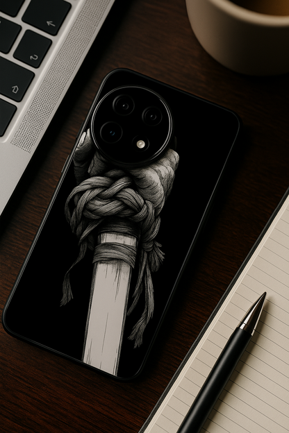 Samurai Grip Glass Back Cover For One Plus 13, 12, 11, 10, Nord Series