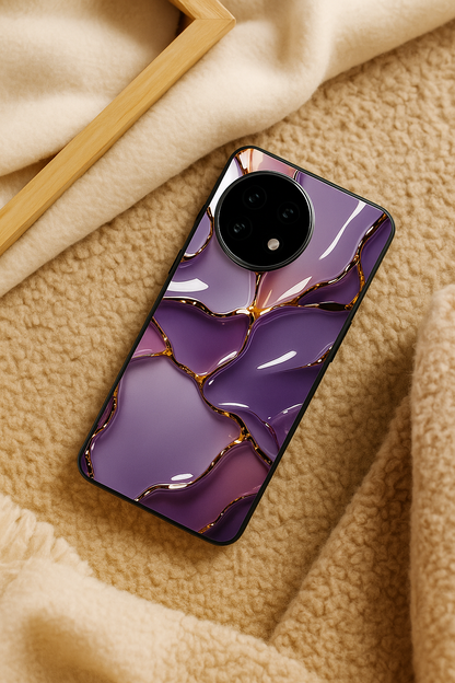 Amethyst Premium Glass Back Cover For One Plus 13, 12, 11, 10, Nord Series