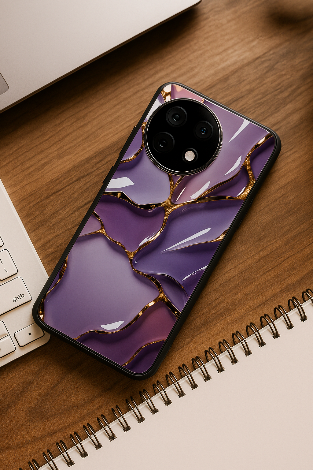 Amethyst Premium Glass Back Cover For One Plus 13, 12, 11, 10, Nord Series
