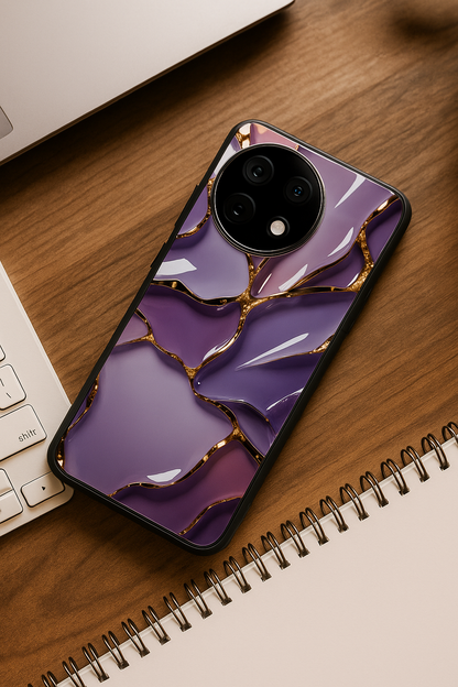 Amethyst Premium Glass Back Cover For One Plus 13, 12, 11, 10, Nord Series