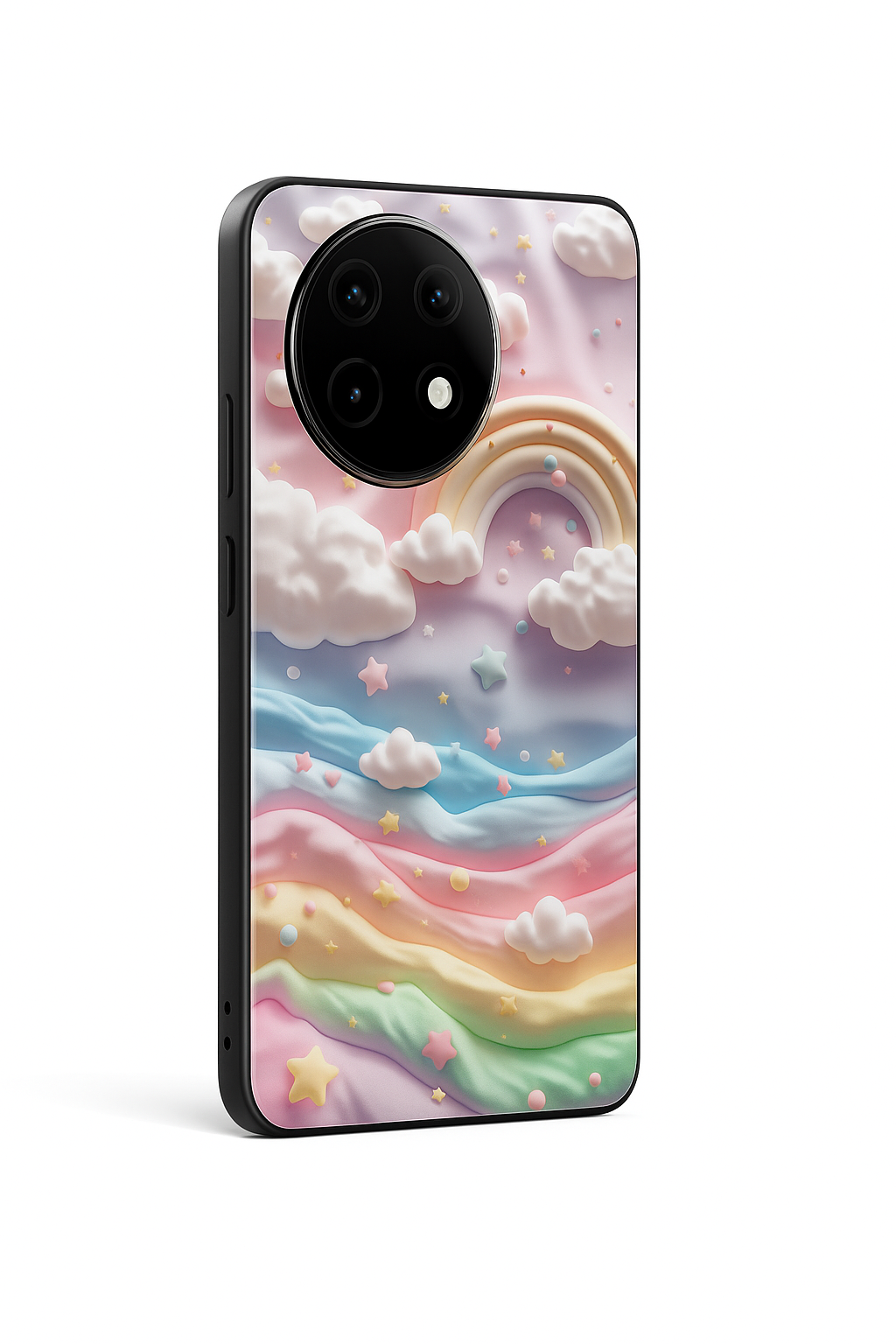 Whimsy Clouds Glass Back Cover For One Plus 13, 12, 11, 10, Nord Series