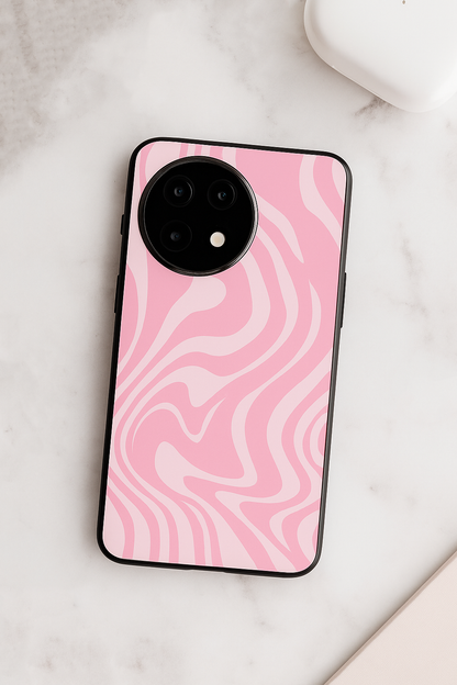 Barbie Swirl Premium Glass Back Cover For One Plus 13, 12, 11, 10, Nord Series