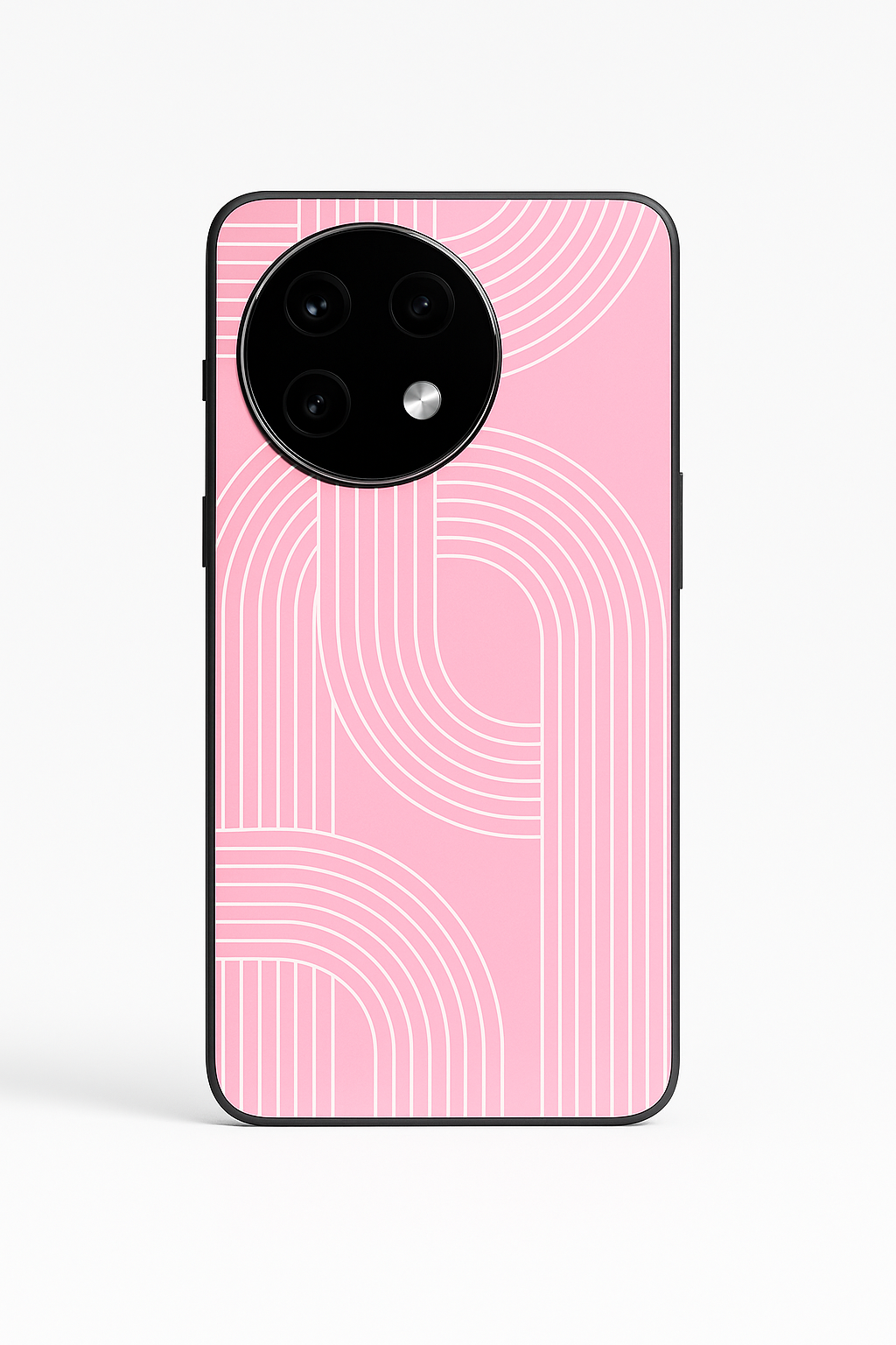 Linear Blush Glass Back Cover For One Plus 13, 12, 11, 10, Nord Series