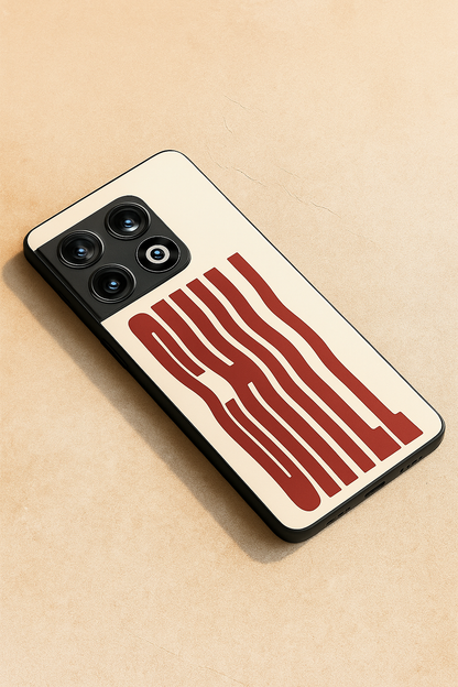 Stay Chill Glass Back Cover For One Plus 13, 12, 11, 10, Nord Series