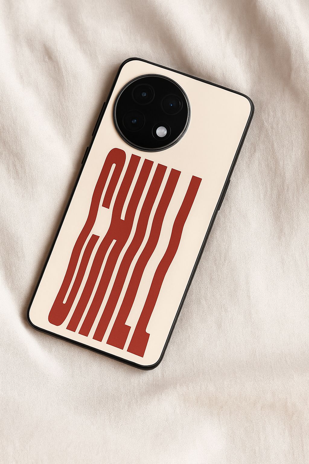 Stay Chill Glass Back Cover For One Plus 13, 12, 11, 10, Nord Series