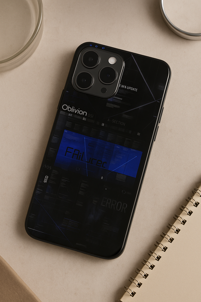 Hacker Premium Glass Back Cover For iPhone 11,12,13,14,15,16,17 Models