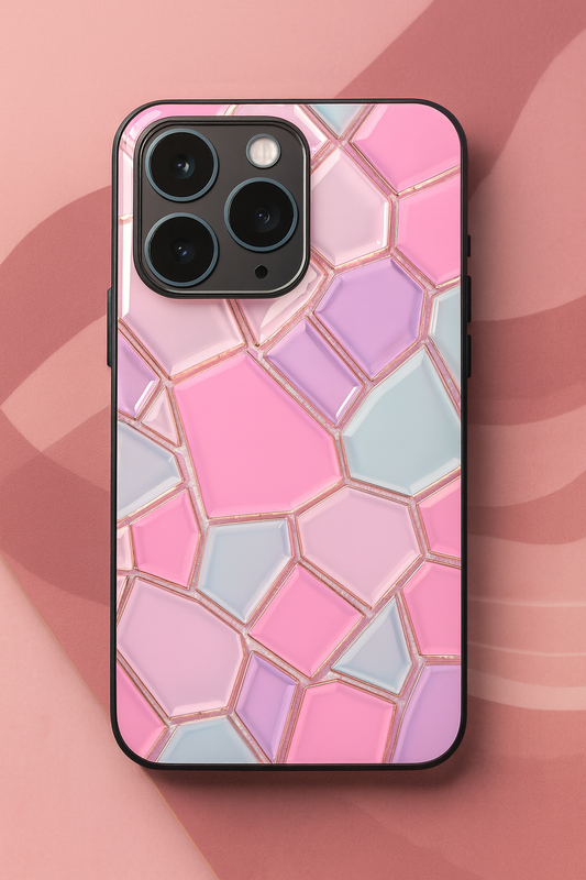 Opaline Glow Premium Glass Back Cover For iPhone 11,12,13,14,15,16,17 Models