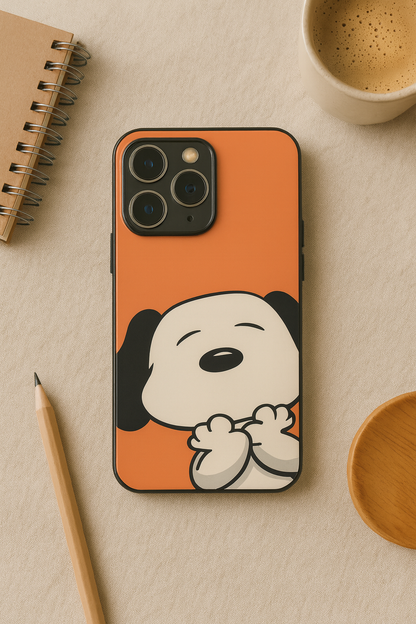 Puppy Love Premium Glass Back Cover For iPhone 11,12,13,14,15,16,17 Models