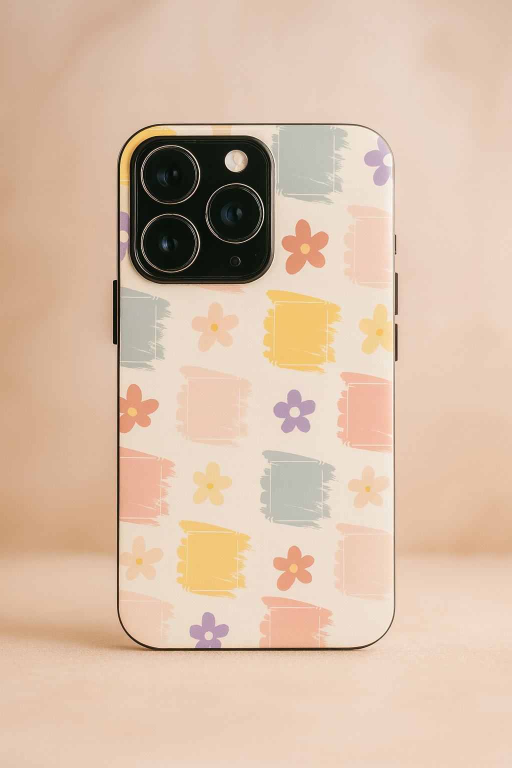 Pastel Play  Premium Glass Back Cover For iPhone 11,12,13,14,15,16,17 Models