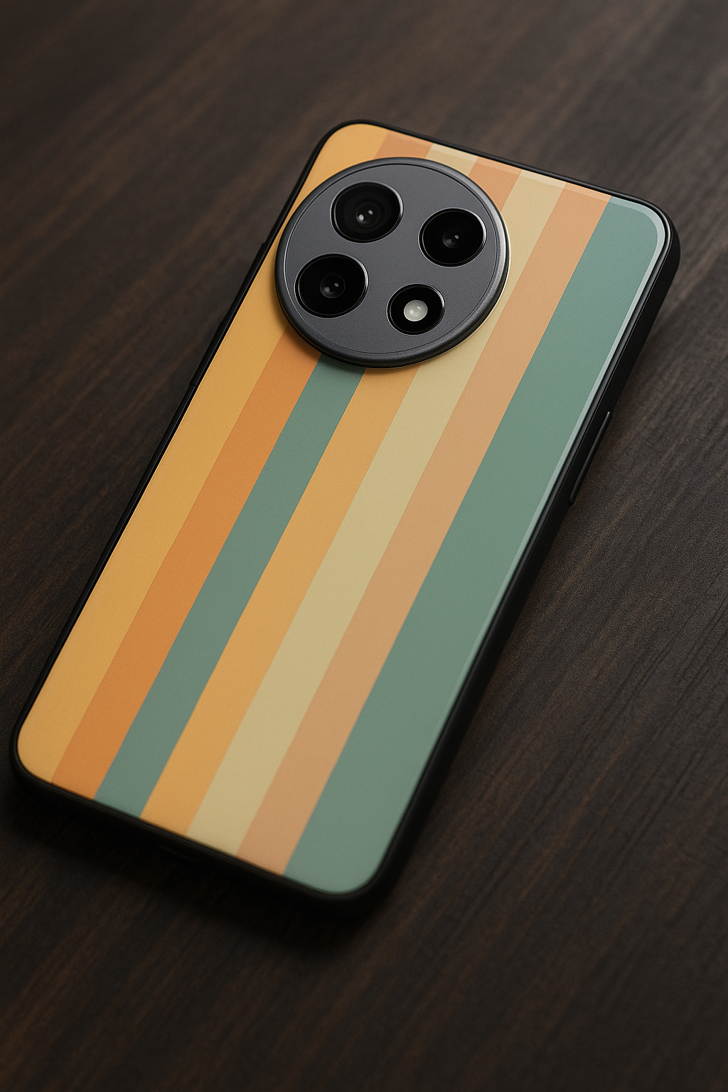 Abstract Strips Premium Glass Back Cover For One Plus 13, 12, 11, 10, Nord Series